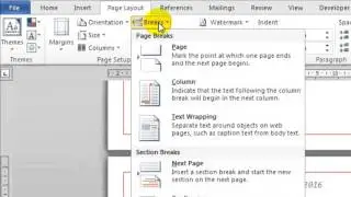 How to have different page orientations in Microsoft word