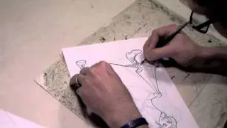 Inking with a Crow Quill