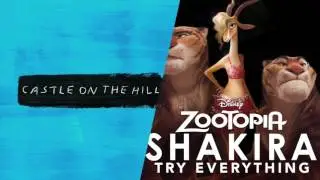 Shakira vs Ed Sheeran - Try Everything Over The Castle On The Hill (blue tick mashup)