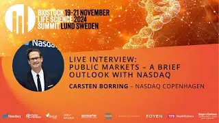 Public Markets &ndash; A brief Outlook with Nasdaq | BioStock Life Science Summit 2024