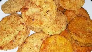 Abobrinha empanada com ovo e sem ovo - Fica uma delícia 😋
