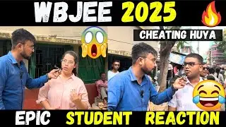 WBJEE 2025:Epic Student Reaction😱Expected Rank=Expected College✅ Most Toughest WBJEE ever?✅