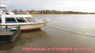Schiffsanleger in Sch&ouml;nebeck am 05. Januar 2018