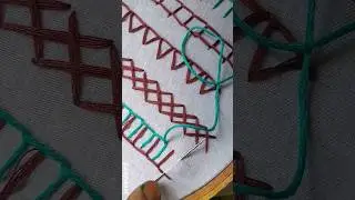Double Blanket Stitch | Easy Hand Embroidery 🪡