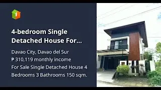 4-bedroom Single Detached House For Sale in Northcrest, Davao City