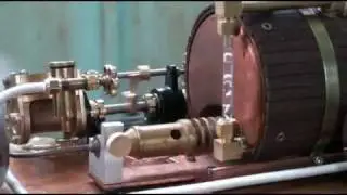 Steam boiler feed pump in action