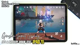 iPad 10 Genshin Impact Gaming test Update 2024 | Apple A14 Bionic