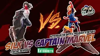 Captain Marvel vs Silk Kotobukiya ARTFX Premier Statues