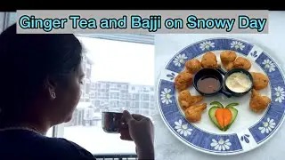 Bajji and Tea on a snowy day in Calgary | -20&bull; Snow storm in Calgary |  #tamil #calgary #snow
