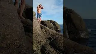log250904 Jumping into the Baltic sea #logbook #fritsahlefeldt #ertholmene #christians&oslash; #swimming