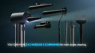 Aspirator si suflanta auto, 2 in 1, fara fir, indepartare praf
