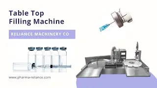 Automatic table top 10ml glass vial RVFT filling crimping machine for pharmaceutical RELIANCE