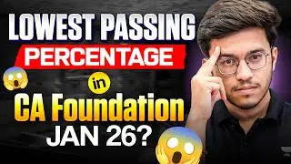 CA Foundation Jan 26 Expected Passing percentage Grace marks Result date ICAI #cafoundation #icai