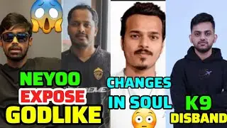 NEYOO EXPOSE GODLIKE😱 CHANGES IN SOUL❓ K9 DISBAND 😱 HECTOR REPLY #bgmiesports #bgminews #bgmi 