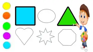 Easy To Shapes draw For Color Kids | Easy To Cute Kids | Shapes Drwaing for NurseryKid #circle #art