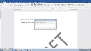 Azure Information Protection and MS Word 2016 in action