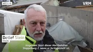Bau der Wasserhochbeh&auml;lter auf dem Stoppelberg
