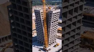Disaster at construction site. The building collapsed and hit construction workers.