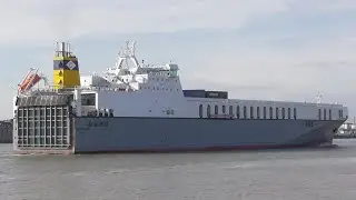 Ro-Ro cargo ship VESPERTINE - Shipspotting River Thames 28/2/22