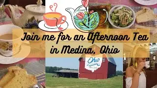 COME TO A TEA ROOM WITH ME AND A **THRIFT** HAUL  ||  TRAVEL VLOG ||  MEDINA,  OHIO