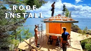 How to Install a DIY Metal Roof | Remote Island Sauna Build