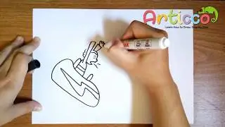 How to Draw a Roller Coaster Step by Step