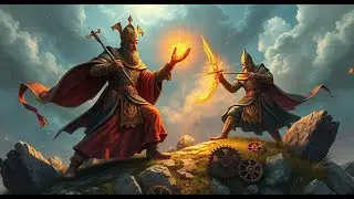Smite Priest Twins Defend the Mountain
