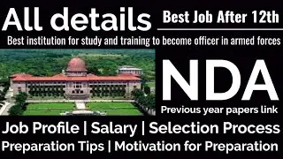 All Details UPSC Nda 1/2019 | Job Profile | Salary | Motivation for NDA aspirants