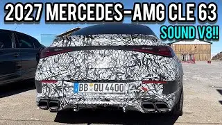 SPIED 2027 MERCEDES-AMG CLE 63! (*NEW V8 FLAT-PLANE*)