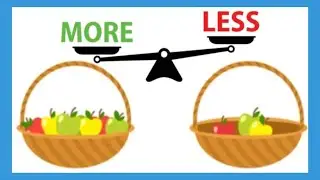 🔢 More and Less | Comparison Concept for Kindergarten | Math for Kids 🎲✨