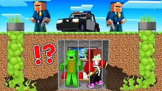 JJ and Mikey Escape From a POISON GAS Prison in Minecraft Maizen