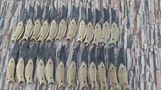 Handmade Fish Shape Brass Handle Folding Knife #DamascusKnife #handmade #blacksmith #art #ytshorts