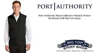 Port Authority Mens Collective Wind & Water Resistant Full Zip Vest J903