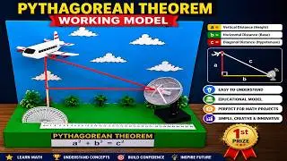 Pythagorean theorem working model for science project exhibition - diy - craftpiller - maths project