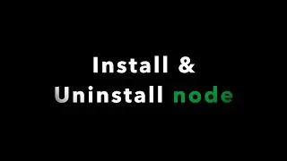 Install & completely uninstall node from mac os