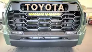 Tundra TRD PRO grille swap with Baja S8 light bar
