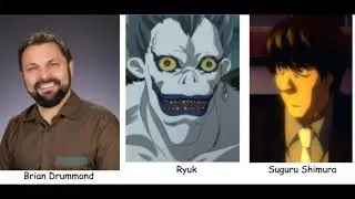 Death Note characters with the same voice actors                              (Japanese and English)