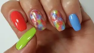 Marble Nails | Rainbow Nail Art No Water Needed