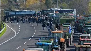 Greek farmers block Athens motorway as fallout from illegal subsidies fraud continues