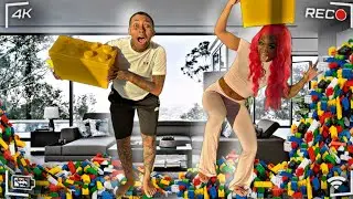 LAST TO STOP STANDING ON LEGOS WINS $1,000 ❤️