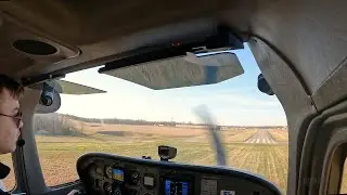 Justin Livermore's first airplane solo at Sporty's Academy
