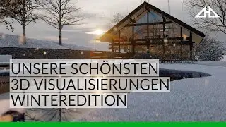 Unsere schönsten 3D Visualisierungen - Winteredition | #3dvisualisation #fachwerkhaus