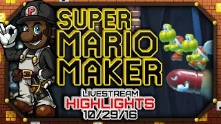[HIGHLIGHTS] Super Mario Maker LIVESTREAM (10/29/16)! #SuperPKMaker