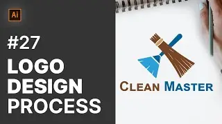 How to Design Creative Clean Master Logo in Illustrator | Logo Design Process #27 | SoftAsia Tech