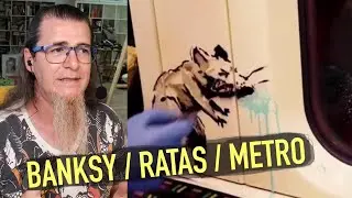 BANKSY PINTA RATAS EN EL METRO DE LONDRES Y SE LO BORRAN