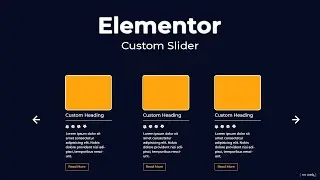 How to create a custom slider in Elementor