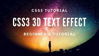 CSS3 3D text Effect | Tutorial for Beginners