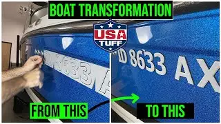 USATuff SeaDek Boat Registration Number Installation Tutorial | 3D Raised Premium Decal Stickers