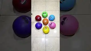 Satisfying Colorful Emoji Balloon Popping Filled with Orbeez Compilation | Part 3&rdquo;