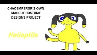 My Designs For Making A Mascot Costume: Sienna The Helioptile (Pokemon X & Y)